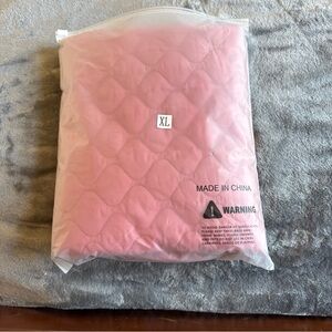 XL Pink Quilted Dog Vest
